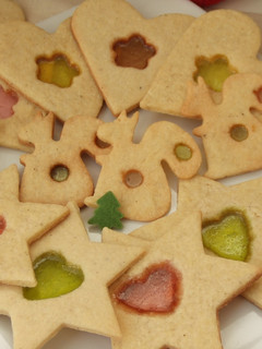 Una foto de Galletas de cristal festivas