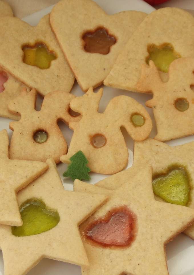 Una foto de Galletas de cristal festivas
