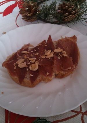 Una foto de Tosta de mojama