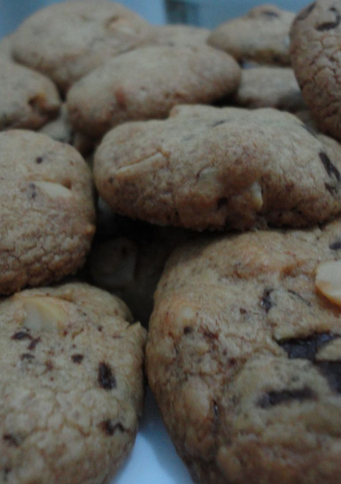 Una foto de Galletas de nueces de macadamia