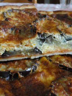 Una foto de Quiche de berenjenas