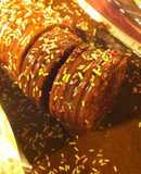Tronco navideño de galletas María