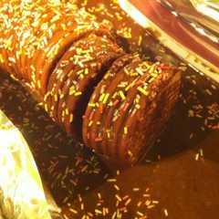 Una foto de Tronco navideño de galletas María