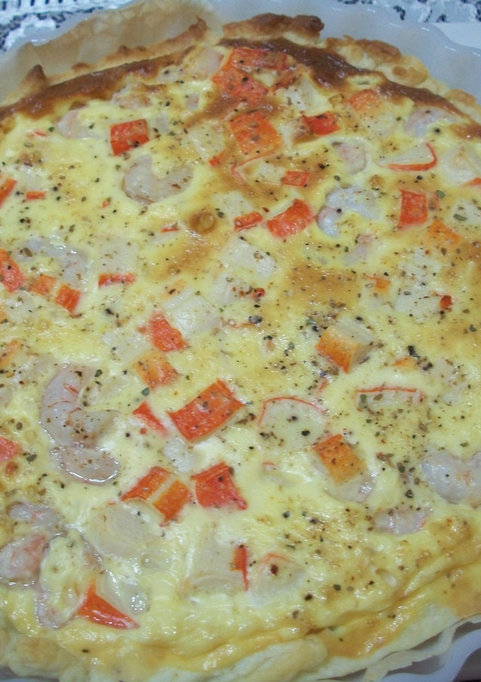 Una foto de Quiche de marisco al garam masala