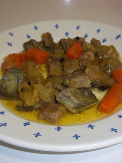 Una foto de Ternera con salsa de hortalizas