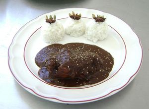 Una foto de Mole rojo