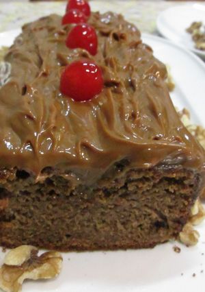 Una foto de Bizcocho de chocolate puro con dulce de leche