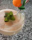 Mus de plátano melocotón y mango