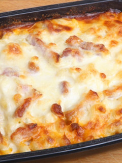 Una foto de Macarrones gratinados