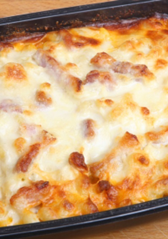 Una foto de Macarrones gratinados