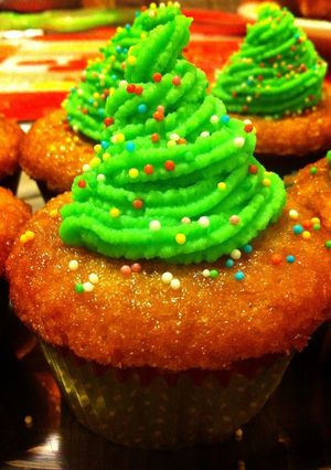 Foto principal de Cupcakes navideños de caramelo