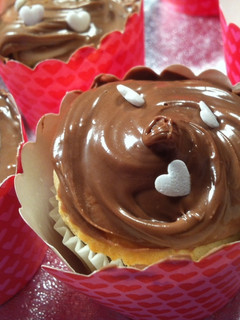 Una foto de Decoración cupcakes para enamorados