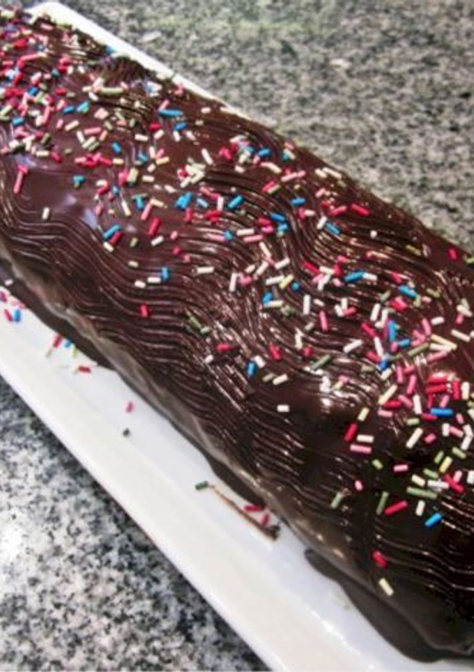 Una foto de Brazo de gitano relleno de trufa y chocolate
