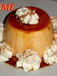Una foto de Flan de boniato y coco