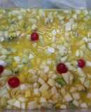 Ensalada de fruta navideña