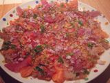 Tiradito de pescado fresco