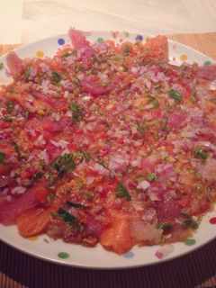 Una foto de Tiradito de pescado fresco