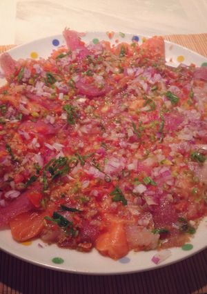 Una foto de Tiradito de pescado fresco