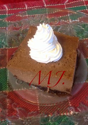 Una foto de Oreo chocolate cheesecake