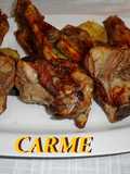 Codillos de cordero especiados al horno
