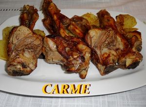 Una foto de Codillos de cordero especiados al horno