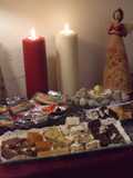 Mesa de dulces para Navidad y Año nuevo