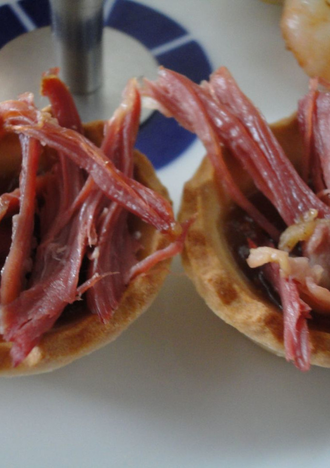 Una foto de Tartaleta de pato e higos
