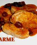 Solomillo de cerdo con salsa agridulce al cava