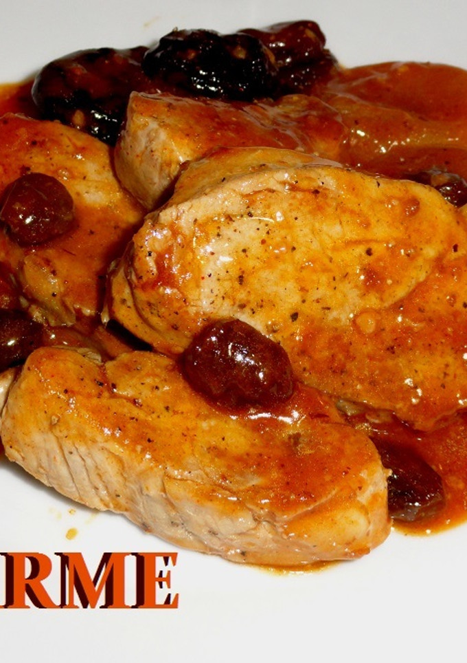 Una foto de Solomillo de cerdo con salsa agridulce al cava