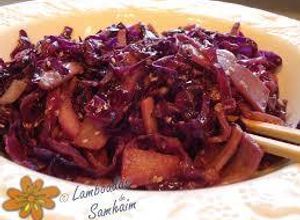 Una foto de Lombarda con ajo y vinagre
