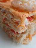 Pastel de cangrejo y langostinos