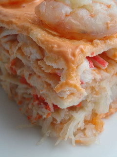 Una foto de Pastel de cangrejo y langostinos