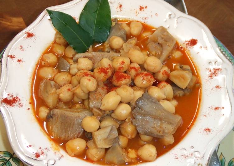 Callos vegetarianos caseros