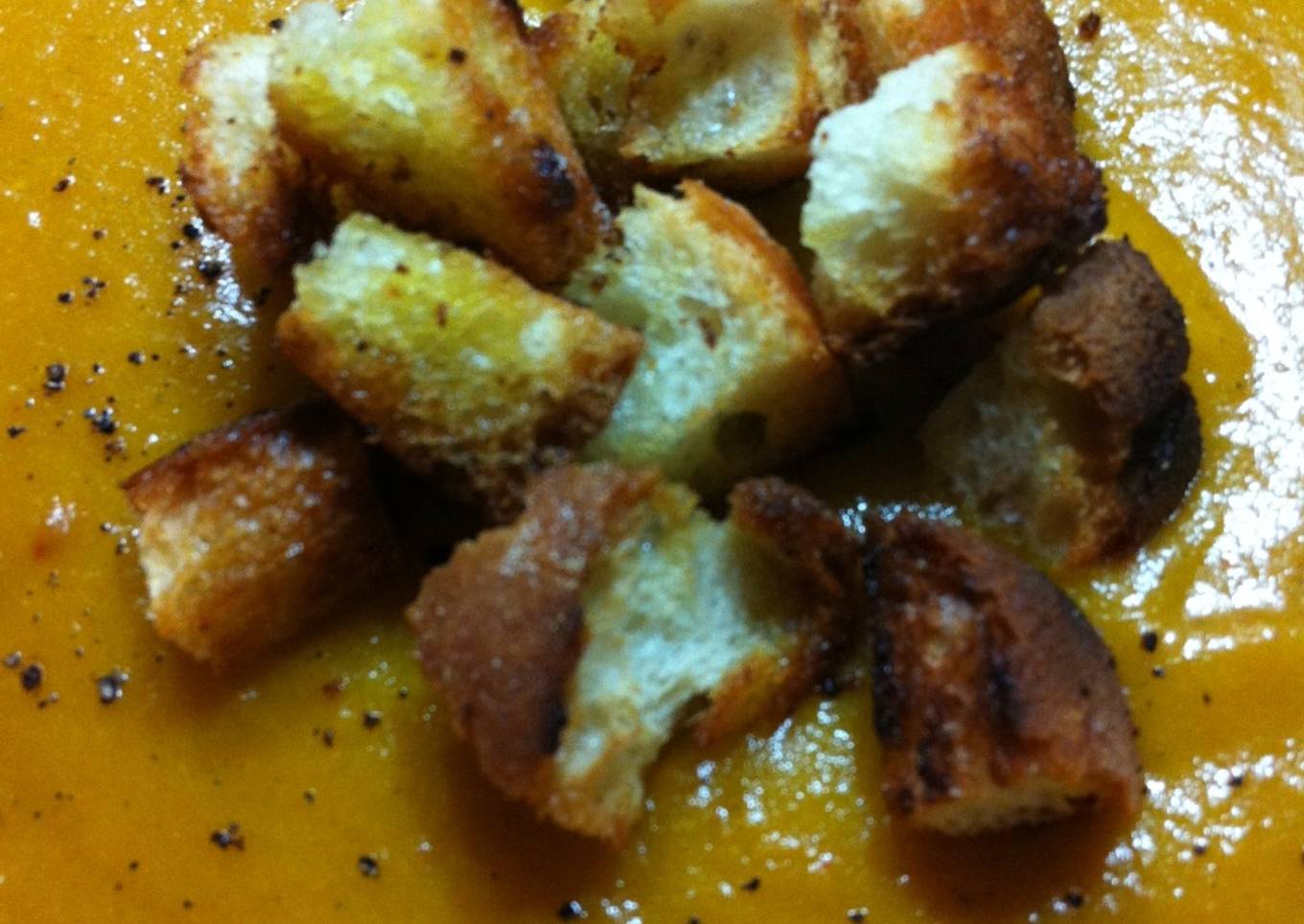 Crema de calabaza y patatas<br />