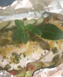 Palometa en papillote