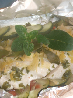 Una foto de Palometa en papillote