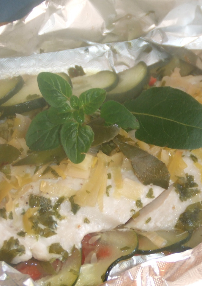 Una foto de Palometa en papillote