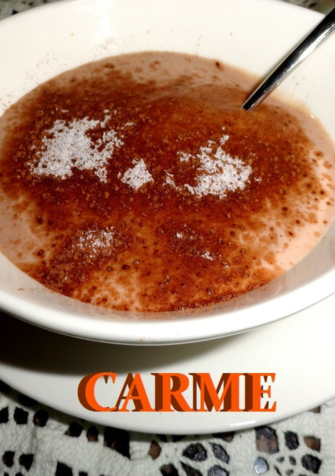 Una foto de Yogur al cacao con aroma de mandarina