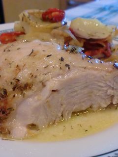 Una foto de Pechuga de pavo al horno