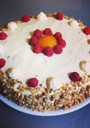 Foto principal de Tarta de fruta con crema diplomática