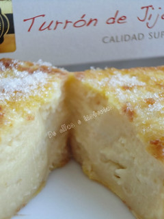 Una foto de Leche frita de turrón de Jijona