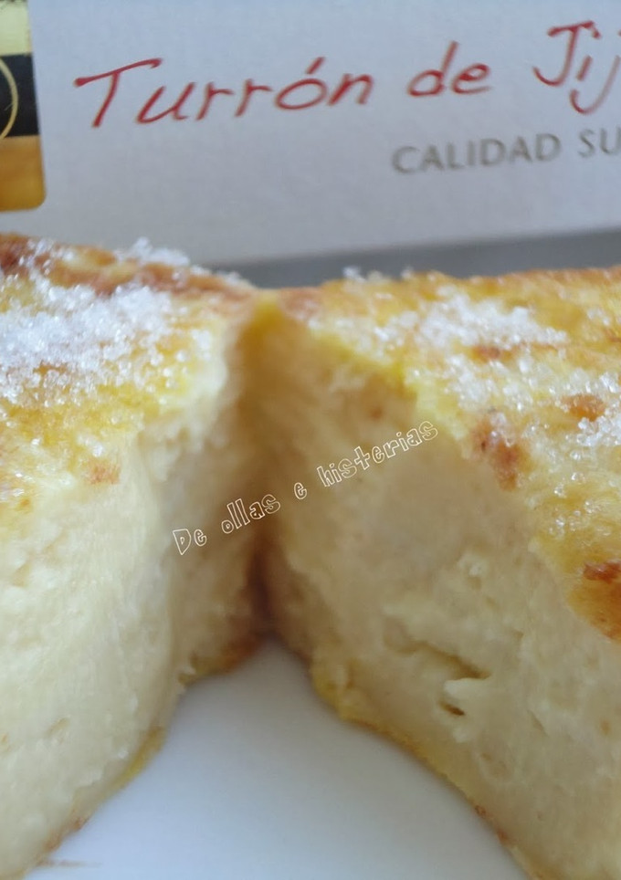 Una foto de Leche frita de turrón de Jijona