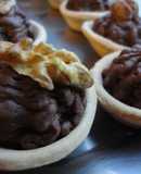 Tartaletas de café y frutos secos