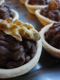 Una foto de Tartaletas de café y frutos secos