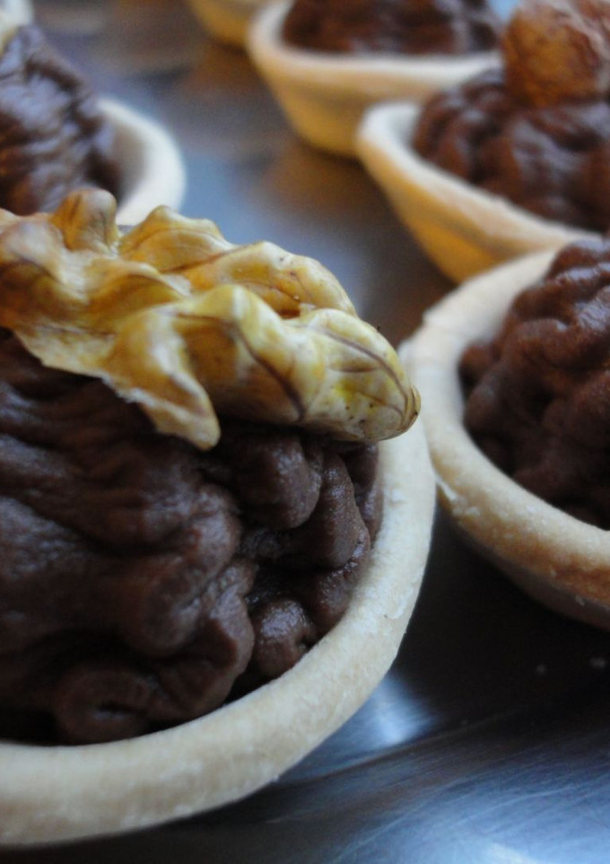 Una foto de Tartaletas de café y frutos secos