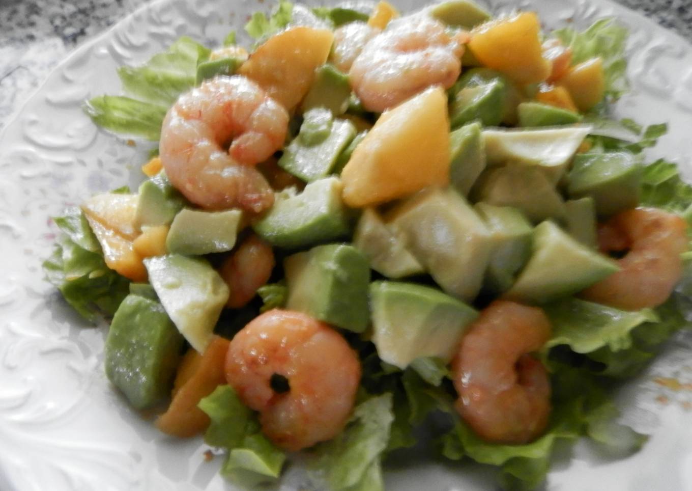 Ensalada de aguacate y mango<br />