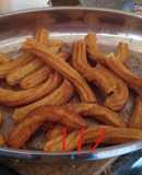 Churros con aroma de naranja