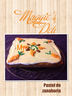 A picture of Carrot Cake with Cream Cheese.