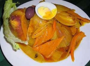 Una foto de Ceviche de pollo Perú