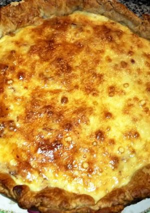 Una foto de Quiche lorraine fusión